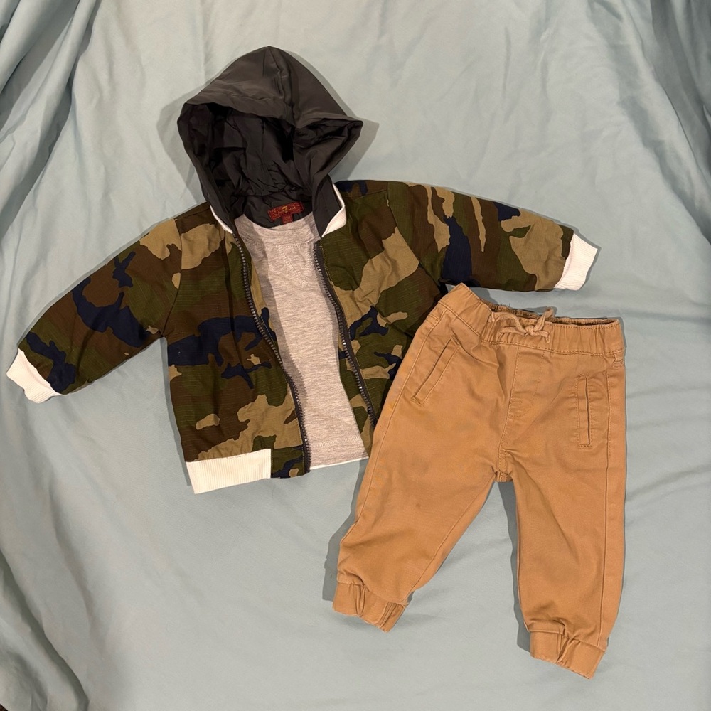 7 For All Mankind baby boy 3 piece outfit - 12m